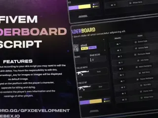 GFX Leaderboard (ESX/QB) FiveM resource preview