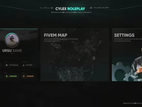 Aperçu de la ressource Cylex Pause Menu FiveM