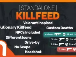 AN Kill-Feed (Valorant Inspired Kill Feed) FiveM resource preview