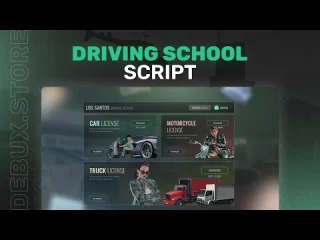 ESX Driving School Script FiveM resource preview