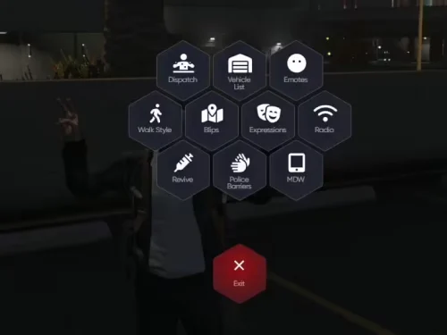 menu radial