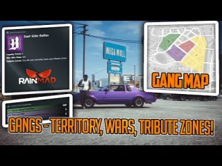 Gangs – Territory, Wars & Tribute Zones FiveM resource preview