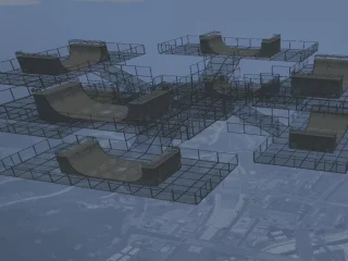 2 Floor Sky Ramps with 8 Ramps FiveM resource preview