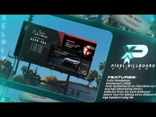 Pixel Poster Billboard Script FiveM resource preview