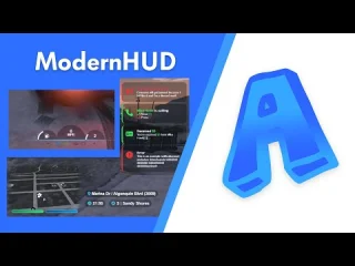 Modern HUD FiveM resource preview