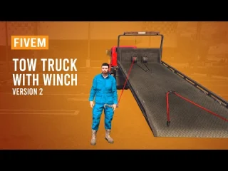 Tow Truck with Winch (v2) FiveM resource preview