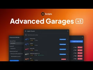 JG Advanced Garages FiveM resource preview