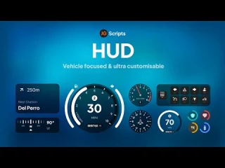 JG HUD FiveM customizable HUD preview