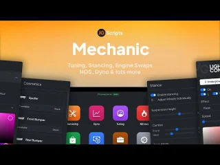 JG Mechanic FiveM repair and tuning script preview