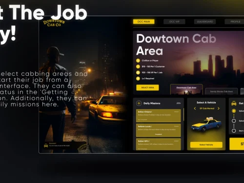 CodeM mTaxiJob — Script de táxi avançado