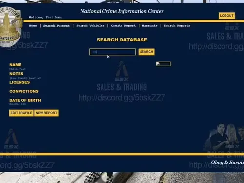 NoPixel MDT / Police Computer