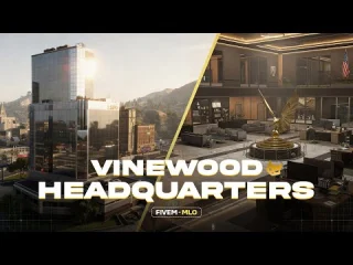 Vinewood Police HQ – Modular FiveM resource preview