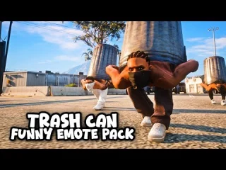 Trash Can Hide Emotes FiveM resource preview