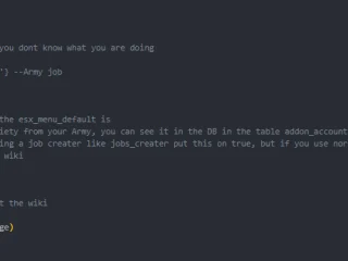ESX Army Job
