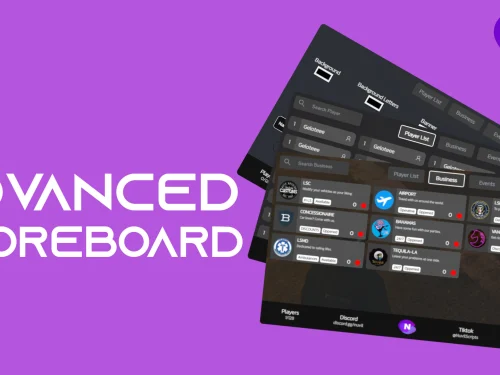 Une prévisualisation de la ressource aScoreboard FiveM