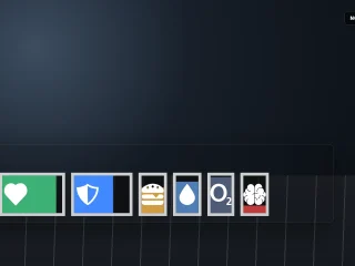 NoPixel HUD v2 status bar preview with health, armor, hunger, thirst, oxygen and stress indicators