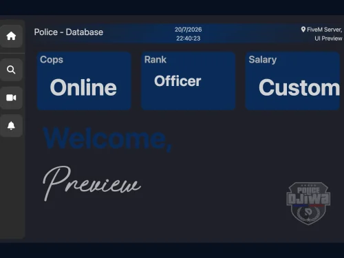 ADS Police Script in-package MDT interface preview