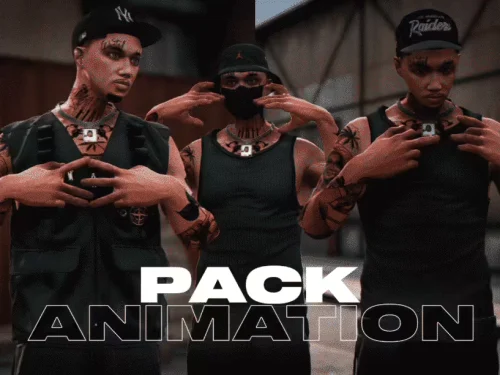 FiveM 3 Gang animations preview