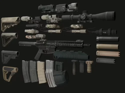 Modular MK18 (FiveM mod) preview