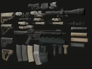 Modular MK18 (FiveM mod) preview