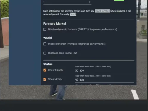 ESX APIX HUD FiveM Ressourcenvorschau
