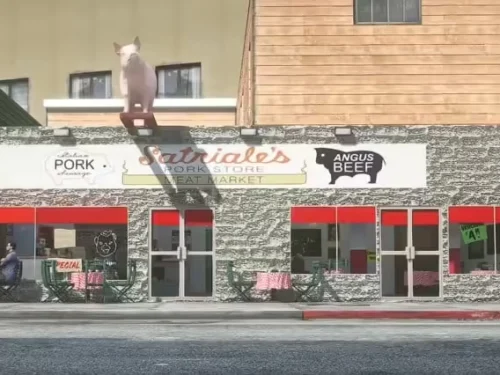Schweinefleischladen