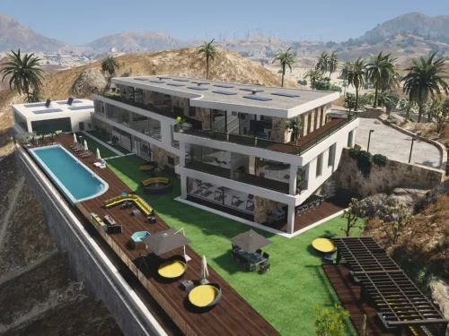 Prévia do recurso Desert Mansion FiveM