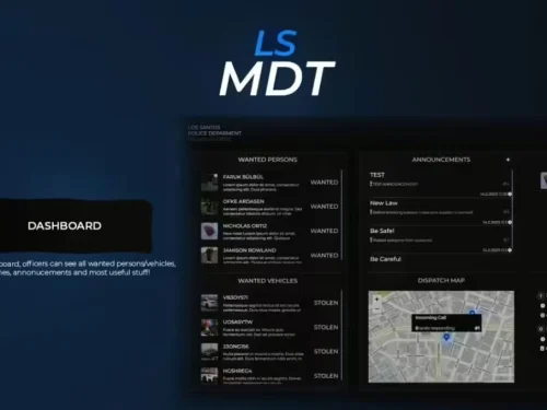 Aperçu des ressources FiveM de LS MDT (ESX/QB)