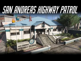 San Andreas Highway Patrol station exterior in FiveM