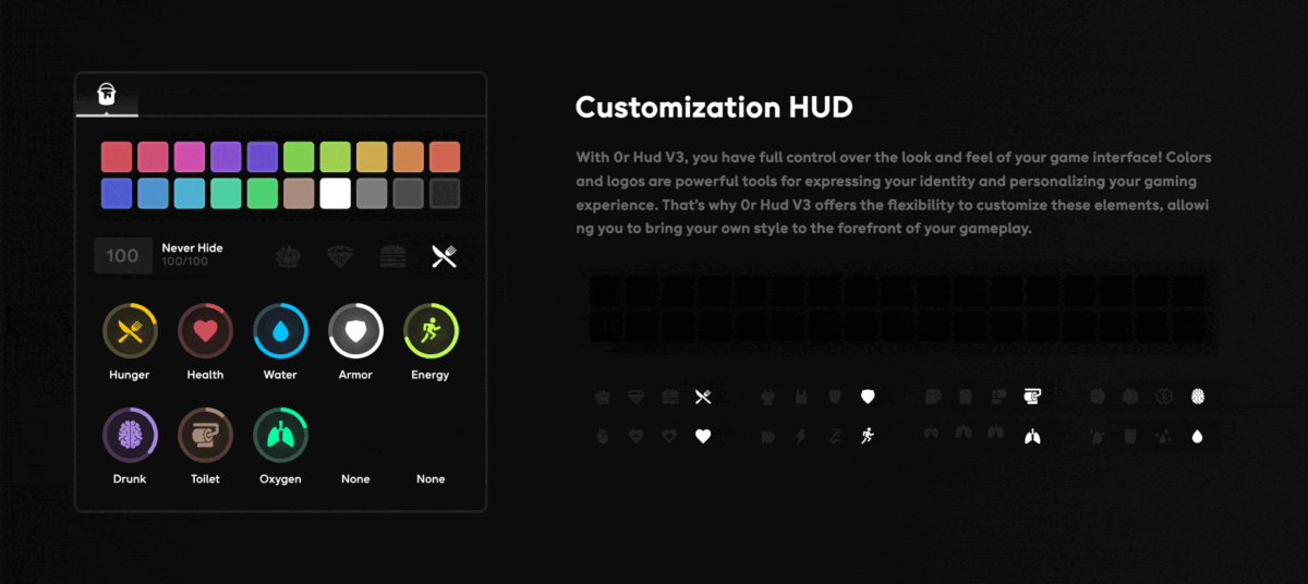 0R HUD V3 FiveM aperçu de la ressource 4