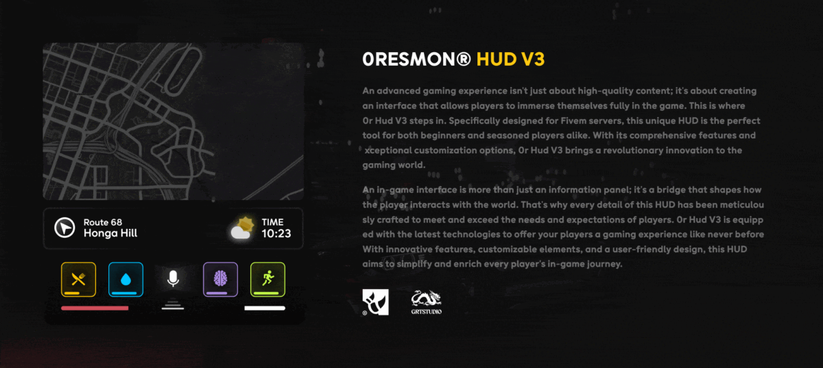 0R HUD V3 FiveM aperçu de la ressource 2