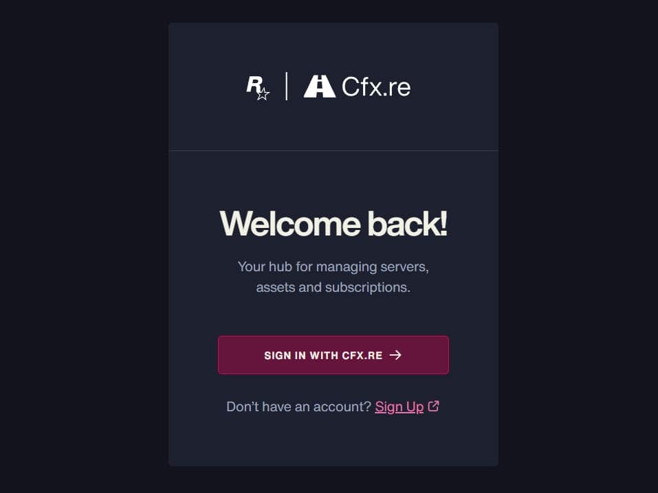 The new FiveM CFX Portal
