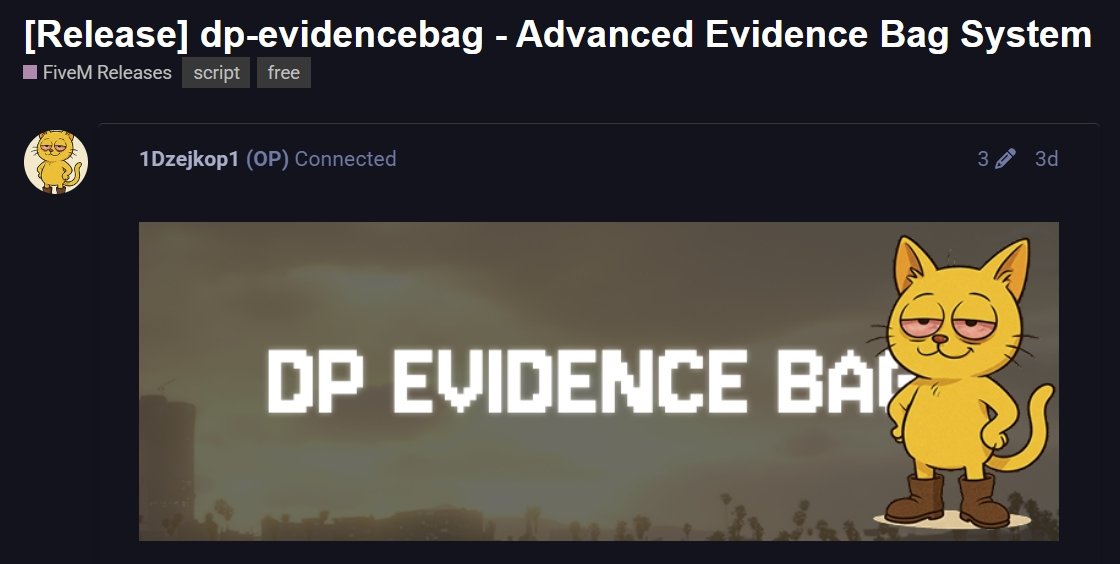 Evidence Bag System – Free FiveM Mods