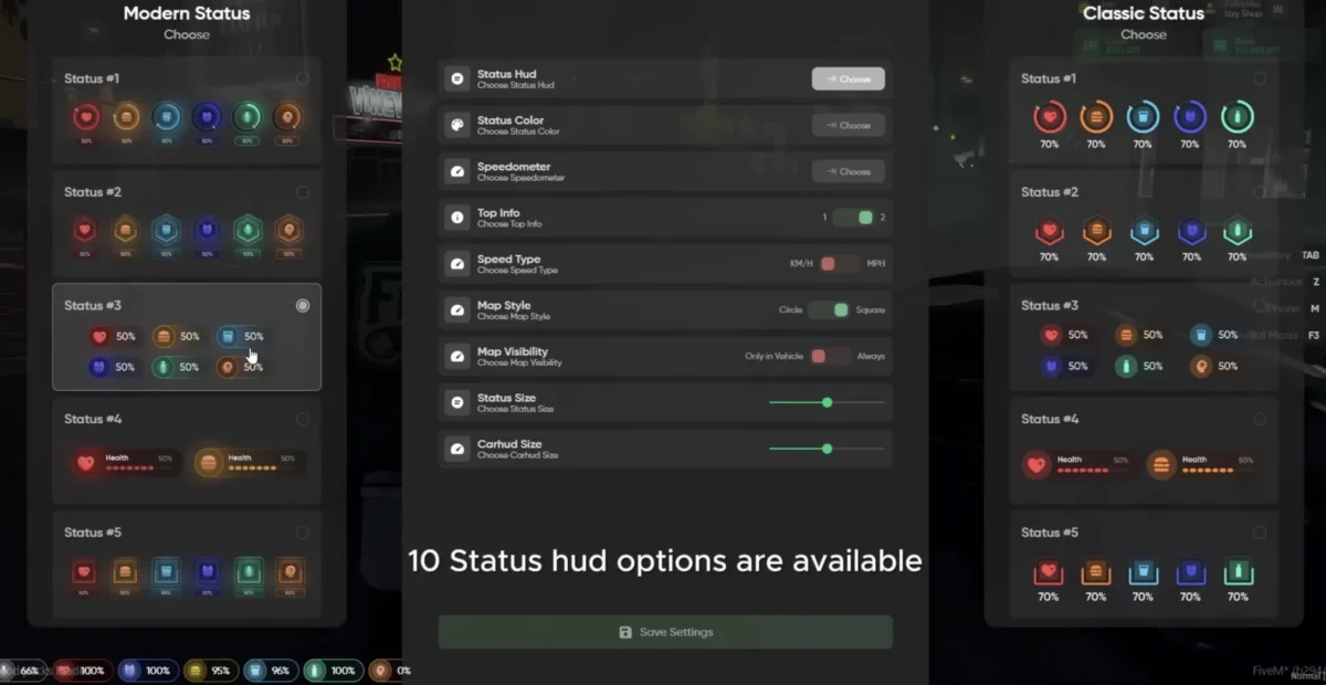 izzy HUD v5 FiveM resource preview 2