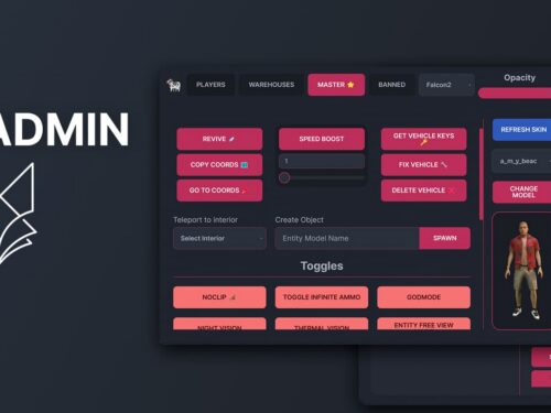 Aperçu des ressources FiveM du menu d'administration Luxu