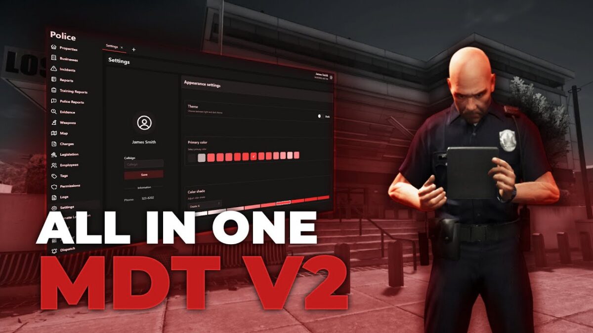mdt2 Aperçu des ressources TK MDT V2 FiveM