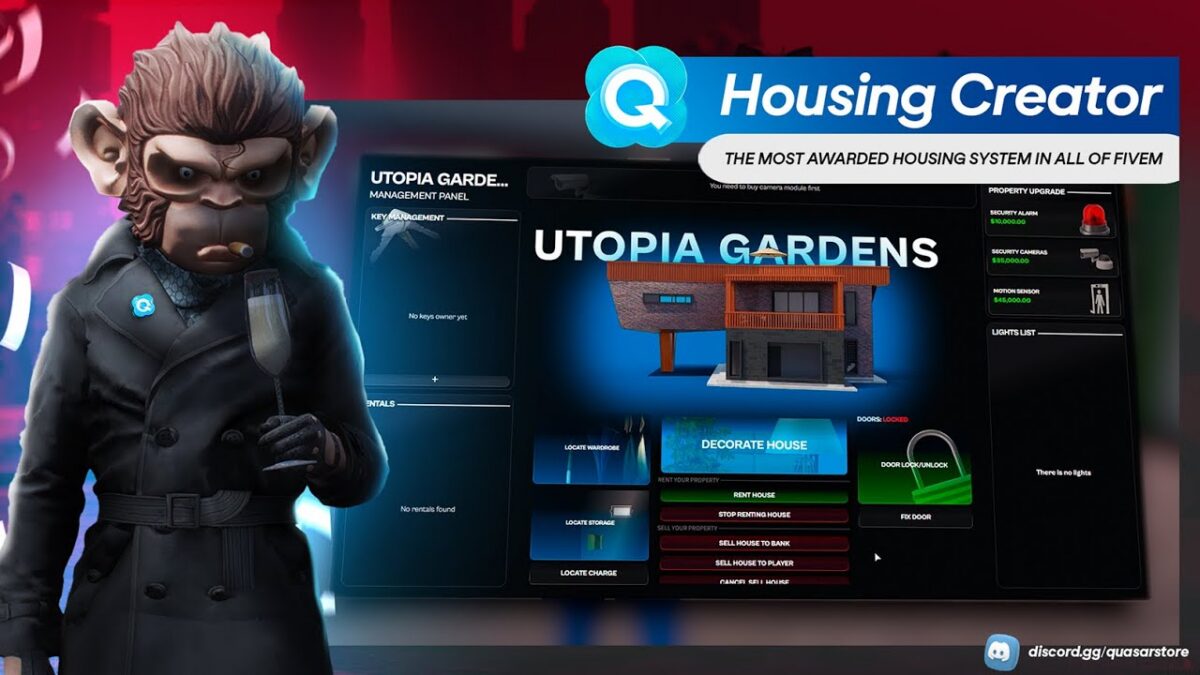 quasar-housing Quasar Housing FiveM Ressourcenvorschau