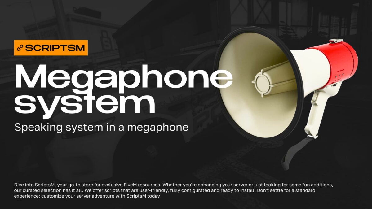 megaphone-script Aperçu de la ressource FiveM Megaphone Mod (véhicule et portable)