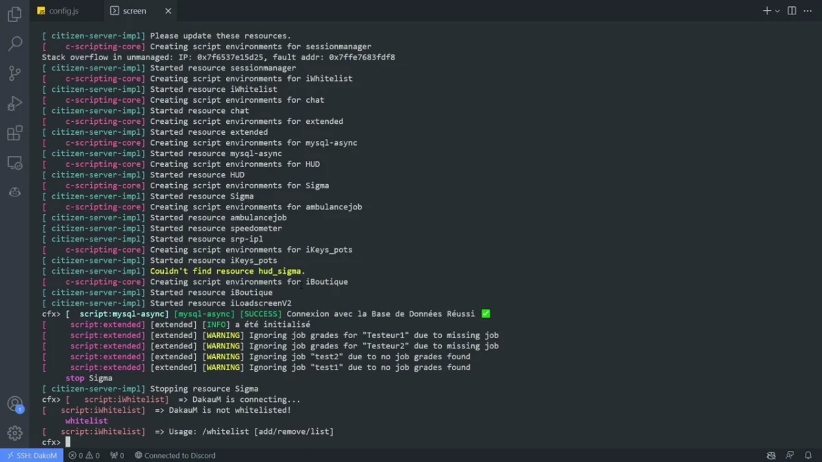 Aperçu de la ressource du système de liste blanche d'ADN FiveM 3