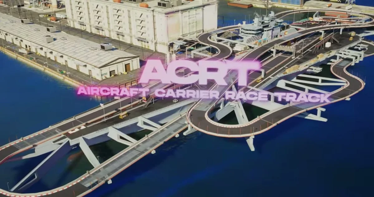 Aperçu de la ressource Aircraft Carrier Racetrack FiveM 3