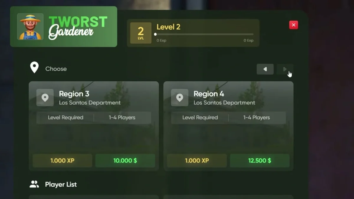 Aperçu de la ressource Multiplayer Gardener Job FiveM 3