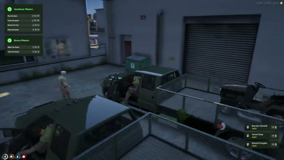 Aperçu de la ressource Multiplayer Gardener Job FiveM 5