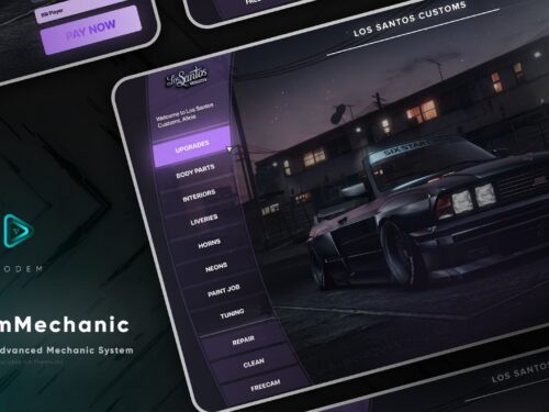 CodeM mMechanic Job — Système de travail avancé de mécanicien FiveM aperçu de la ressource