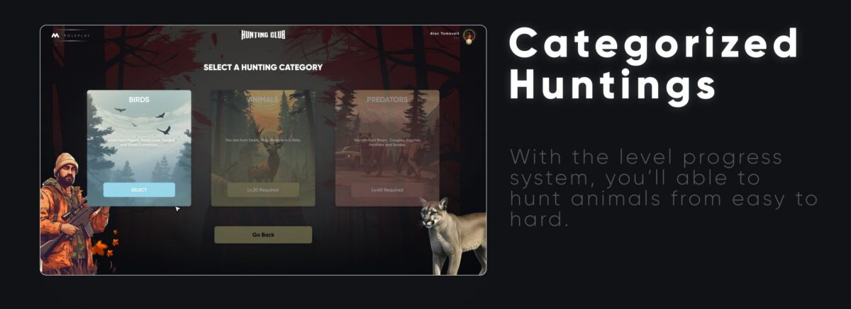 CodeM mHunting — Sistema de Caza y Vida Silvestre FiveM vista previa del recurso 5