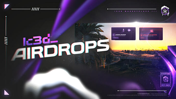 Airdrops ( Zones, Graffity, Decay, In-Game Creator & Configurator & Much More) [ESX][QB-CORE][QBOX]