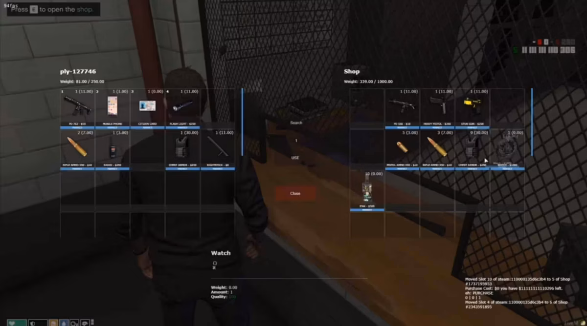 Script Serveur ESX NoPixel (FiveM) Aperçu de la ressource FiveM 3