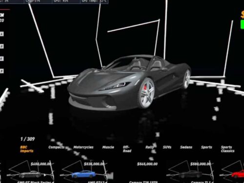 NoPixel v3 Showroom Vehicle Shop (ESX/QB) FiveM resource preview