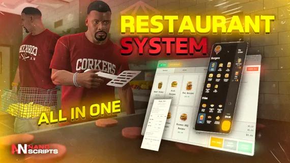 Restaurant System Système de restaurant fivem