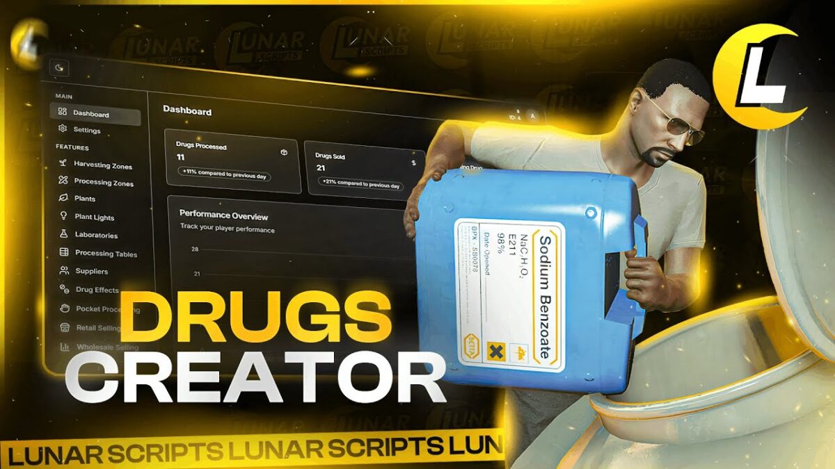 Prévisualisation de la ressource 2 du créateur de Lunar Drugs FiveM