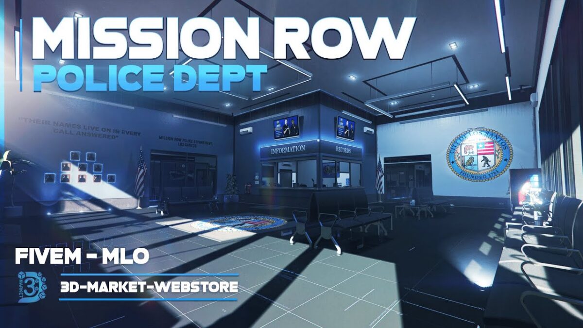 Prévisualisation de la ressource 3DMarket Police Station V4 MLO FiveM
